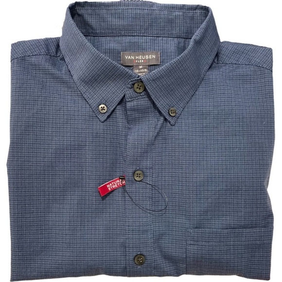 Van Heusen Men’s Short Sleeve Button Up. NWOT - Picture 2 of 5